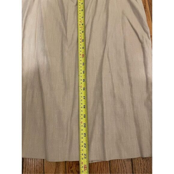 Vintage Barrie pace ltd beige wool pencil office work midi skirt size 8 - Picture 3 of 12